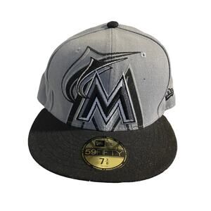 Florida marlins fitted hat 7 3/8